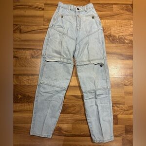 Vintage Santana Bareback Cargo Jeans Multi Pockets Size 27